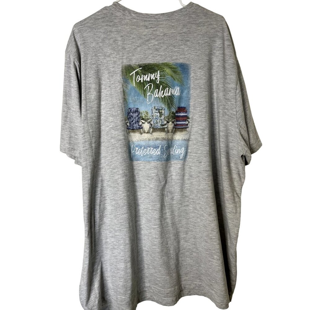 Tommy Bahama Grey Summer 'Perfect Seating' Tshirt 1XLTB/ 1TGG